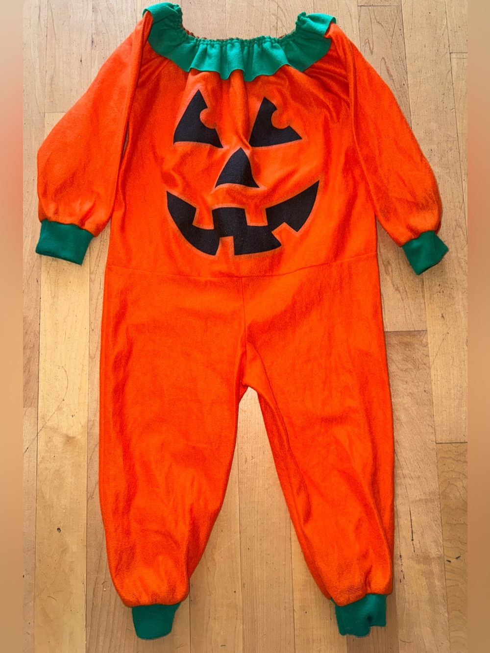 Vintage Kid Dudz Kids Halloween Pumpkin JOL Costume 2-3T Jack-o’-lantern fleece